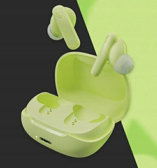 Skullcandy Smokin Buds Bluetooth Handsfree Earphones with Charging Case Matcha