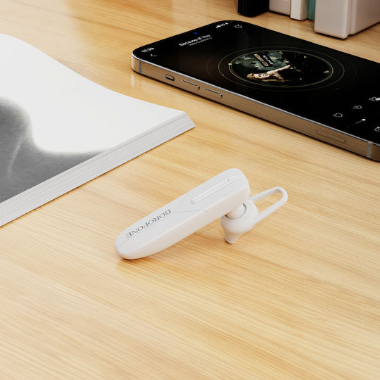 Borofone BC36 Earbud Bluetooth Handsfree Ακουστικό Λευκό