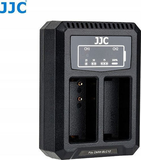 JJC Doppelter Batterieladegerät Kompatibel mit Panasonic / Sigma / Leica