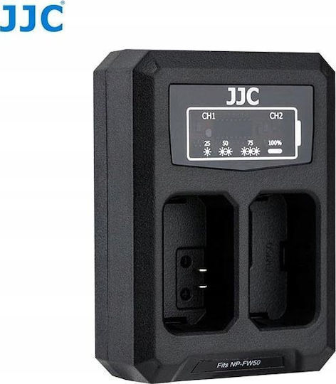 JJC Double Battery Charger Npfw50 Compatible with Sony