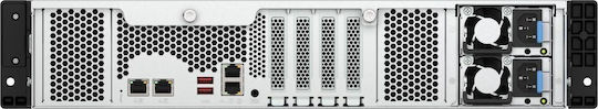 QNap TS-H1277AXU-RP-R5-16G NAS Rack με 12 θέσεις για HDD/M.2/SSD και 2 θύρες Ethernet