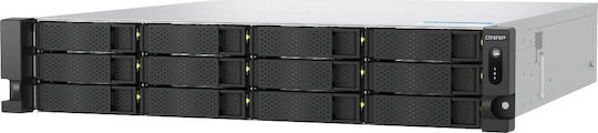 QNap TS-H1277AXU-RP-R5-16G NAS Rack με 12 θέσεις για HDD/M.2/SSD και 2 θύρες Ethernet