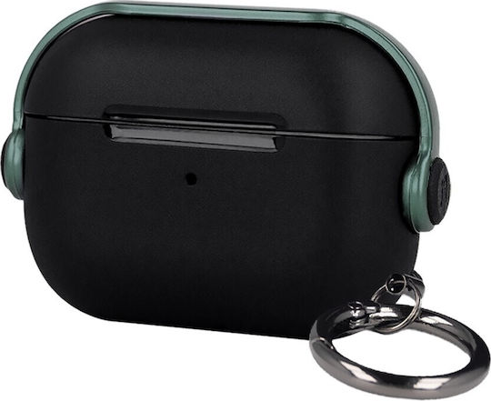 TelForceOne Headset Silicone Case with Hook in Green for Apple AirPods 1/2
