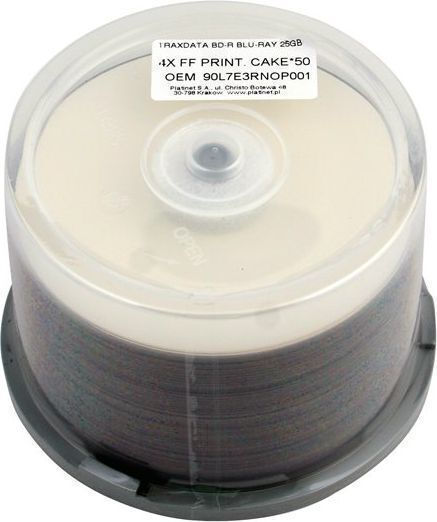 Traxdata Εγγράψιμα BD-R 4x 25GB Cake Box 50τμχ