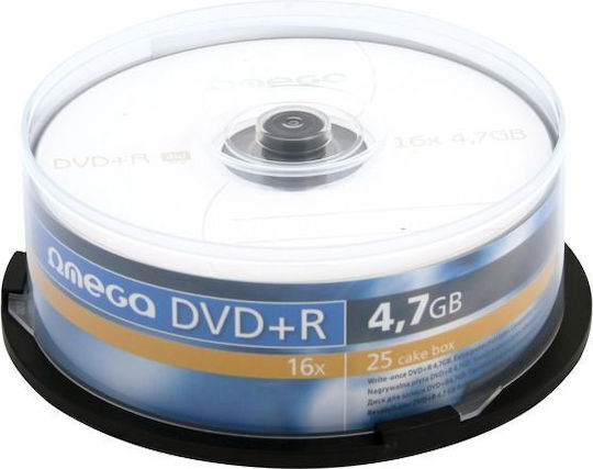 Omega DVD+R 4,7GB 16x 25 Stück Spindel