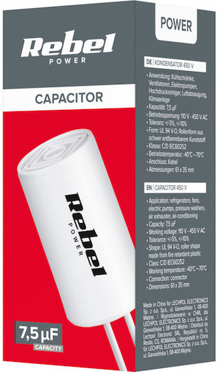 Capacitor 7.5uF 450V Single-Phase Motors