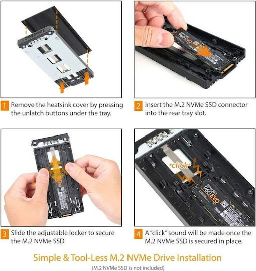 Icy Dock ToughArmor Caddy Μαύρο MB833M2K-B