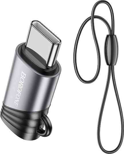 Borofone Μετατροπέας USB-C / Lightning male σε Lightning male 1τμχ