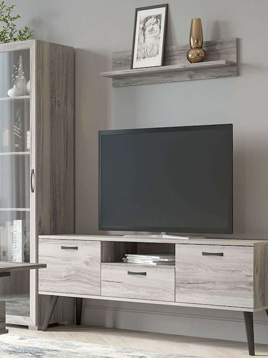 Unitate TV pentru sufragerie Νο 55 Scrumieră cu vitrină L195xA45xÎ180buc