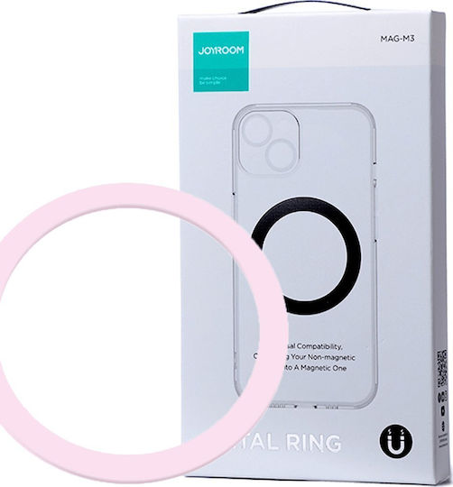 Joyroom Metal Magnetic Ring Smartphone JR-MAG-M3 Κινητού σε Ροζ χρώμα