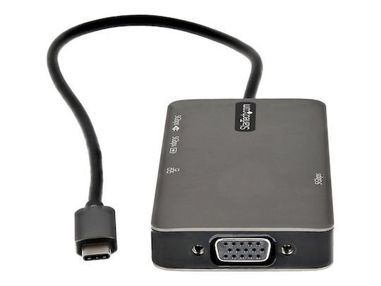 StarTech USB-C Docking Station με HDMI 4K PD Ethernet Γκρι (DKT30CHVPD2)