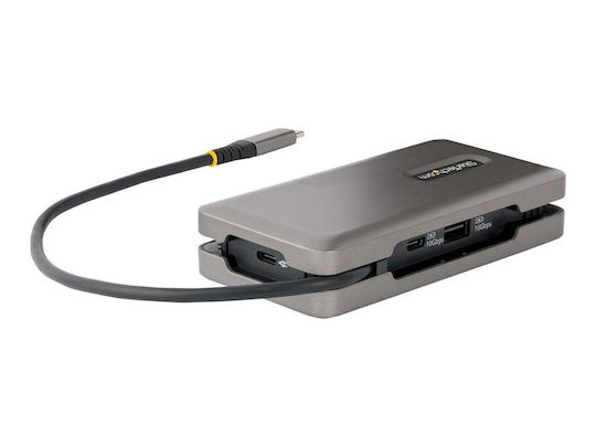 StarTech USB-C Docking Station με HDMI 4K PD Ethernet Γκρι (DKT31CVHPD3)