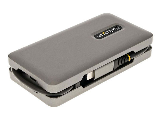 StarTech USB-C Docking Station με HDMI 4K PD Ethernet Γκρι (DKT31CVHPD3)