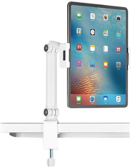 Neomounts Βάση Tablet με Βραχίονα έως 12.9" σε Λευκό χρώμα