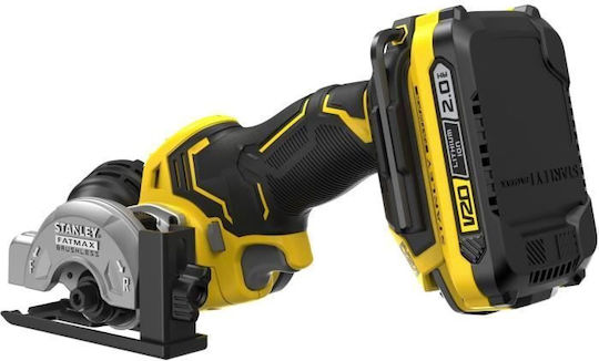 Stanley V20 Δισκοπρίονο Brushless 18V 2x2Ah με Σύστημα Αναρρόφησης