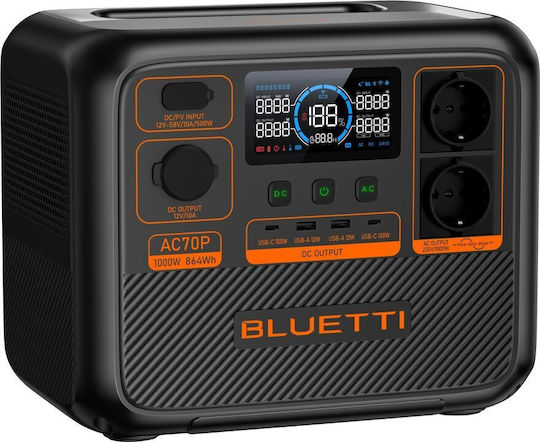 Bluetti AC70P Power Station 864Wh