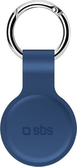 SBS Keyring Θήκη Μπρελόκ Σιλικόνης για AirTag σε Μπλε χρώμα