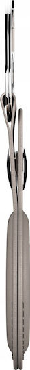 KeyBudz Leather Keyring Θήκη Μπρελόκ Δερμάτινη για AirTag Sandy Beige