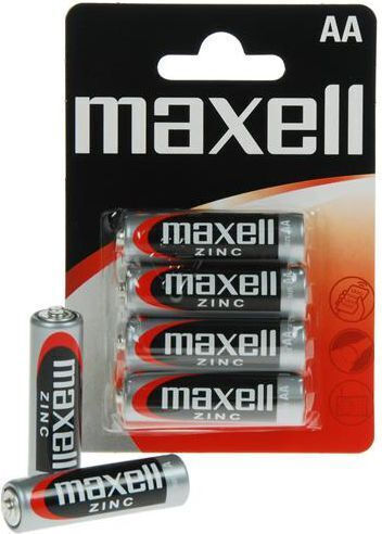 Maxell Zink-Batterien Zink AA 1.5V 4Stück