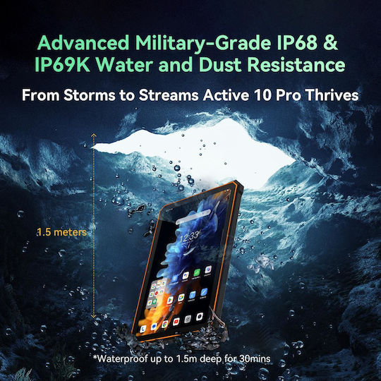 BlackView Active 10 Pro 4G 10.95Inches Tablet (12GB/512GB) Orange