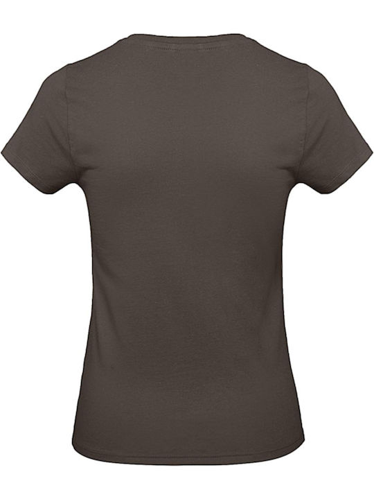 B&C Women's Short Sleeve Promotional T-Shirt Brown B&C Women's Short Sleeve Promotional T-Shirt Brown