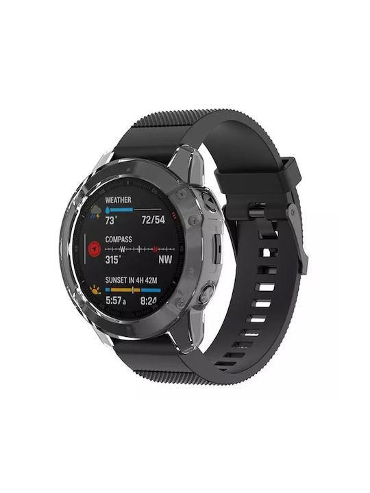Tech-Protect Defense Silikonhülle in Schwarz Farbe für Garmin Fenix 7X