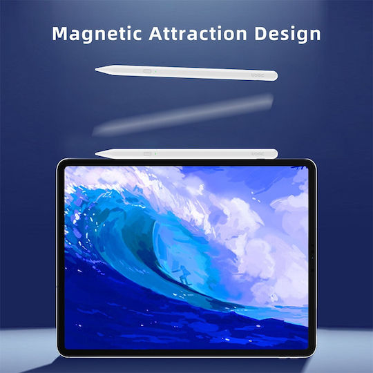 Techsuit AX10 Digital Touch Pen mit Palm Rejection für iPad in Weiß Farbe