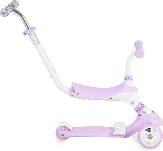 Byox Scuter Copii Tristar 3 Roți Cu Scaun Pentru 3+ Ani Lila