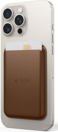 Tech-Protect MagSafe Suport Carduri Magwallet în culoarea Maro