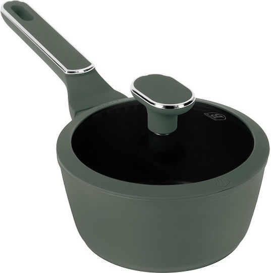 Berlinger Haus Matte Green Collection Κατσαρολάκι Γάλακτος από Αλουμίνιο 1.2lt / 16cm