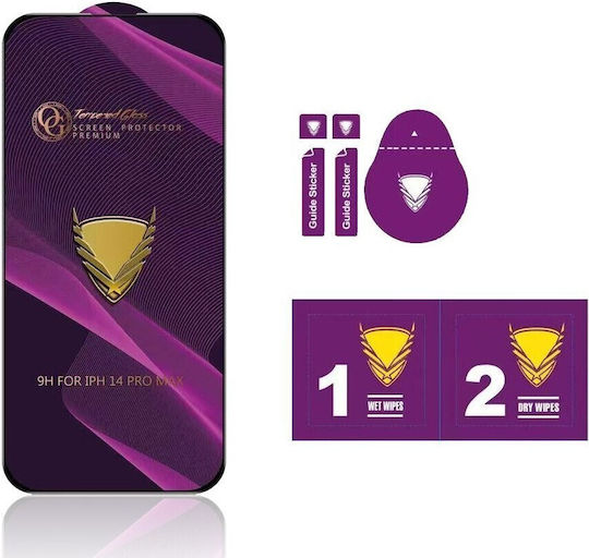 TelForceOne Full Face Tempered Glass Μαύρο (Galaxy S23+)