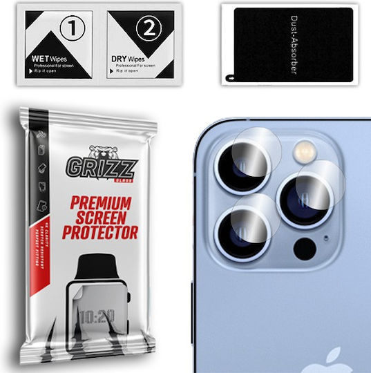 GrizzGlass Hybridglass Camera Protection Tempered Glass Transparent for the Motorola Razr 40 Ultra