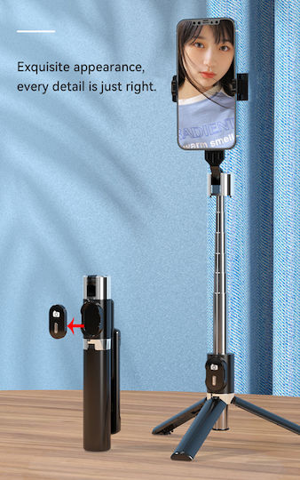 Usams Selfie Stick with Bluetooth ZB324 Black ZB324