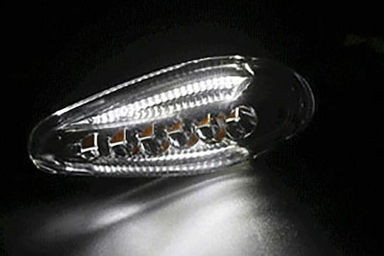 Косо чифт предни LED мигачи He045201 прозрачен обектив 1 бр