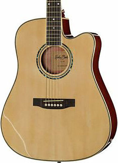 Harley Benton Semi-Acoustic Guitar Cutaway Natural