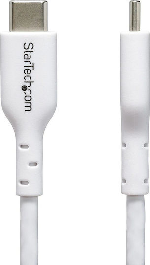 StarTech USB 2.0 Cable USB-C male - USB-C 60W PD Λευκό 1m USB2CC1MNCWHE