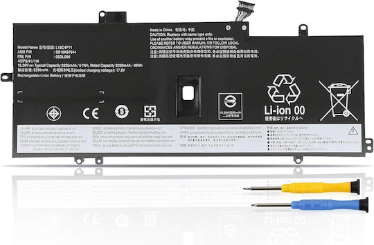 K KYUER Съвместима Батерия за Lenovo ThinkPad X1 Carbon 2019/2020 20QD00KNAT 20QD00L2PG 20QD00LKIU 20QD00LQIW 20QD00MAZA с 3324mAh