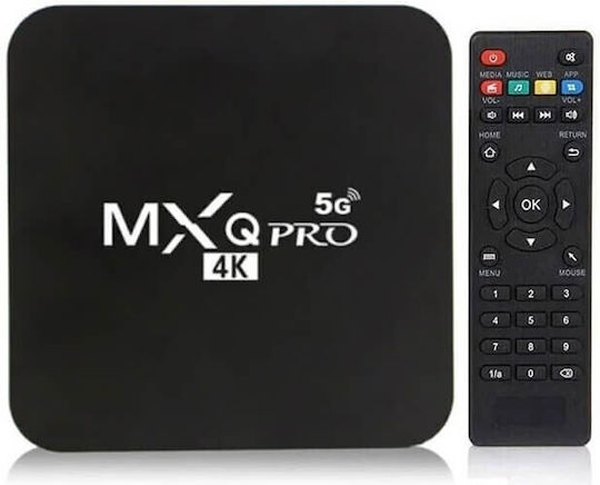 TV Box MXQ Pro 4K UHD with WiFi USB 2.0 16GB RAM and 128GB Storage Space with Operating System Android 12.1