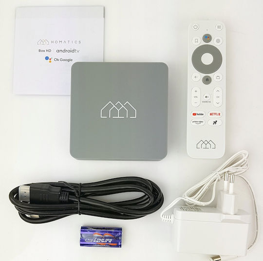 Homatics TV Box 4K UHD with WiFi USB 2.0 1.5GB RAM and 32GB Storage Space with Operating System Android 11.0