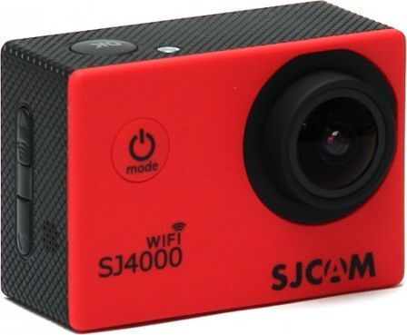 SJCAM SJ4000 Air Cameră De Acțiune 4K Ultra HD Impermeabilă (Cu Husă) Standard Cu Ecran 2" Și Wi-Fi Roșie