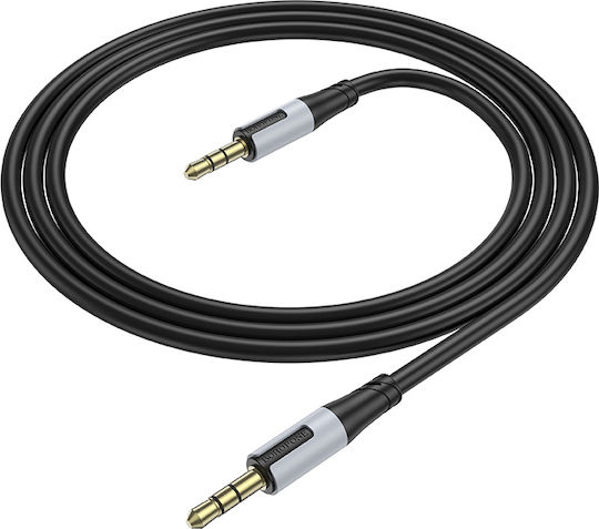 Borofone 3,5mm Klinkenkabel 3,5mm Stecker - 3,5mm Stecker Schwarz 1m Bl19 Creator