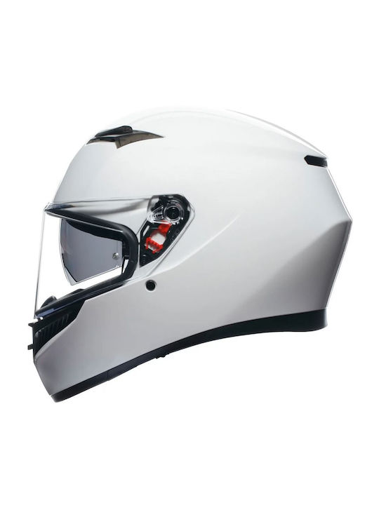AGV K3 Setta White Motorcycle Helmet Full Face ECE 22.06 1550gr with Pinlock and Sunvisor