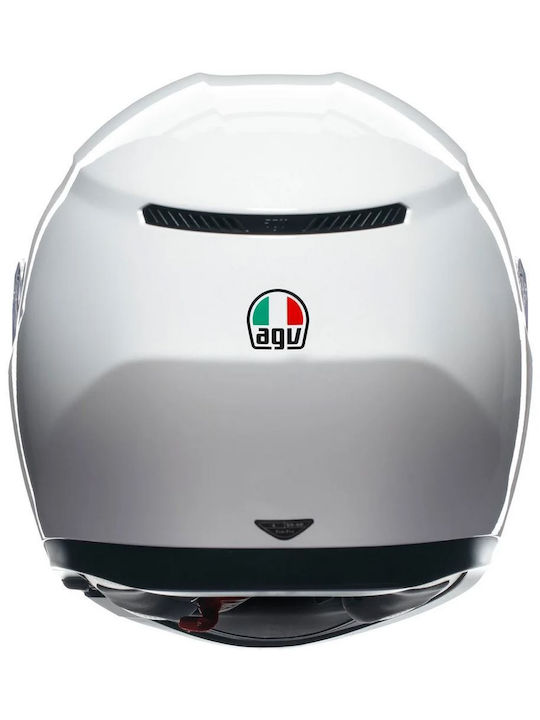 AGV K3 Setta White Motorcycle Helmet Full Face ECE 22.06 1550gr with Pinlock and Sunvisor
