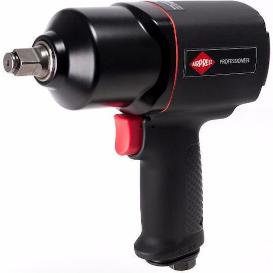 Airpress 45411 Luftschlagschrauber 1/2" mit Maximalem Drehmoment 183,55kgm