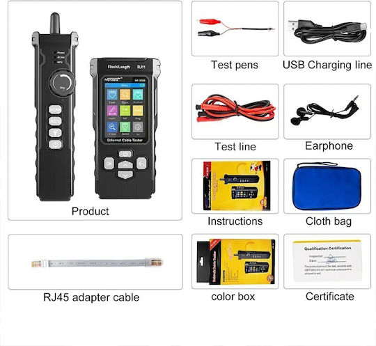 Noyafa NF-8506 Tester Καλωδίων Δικτύου RJ45 / RJ11