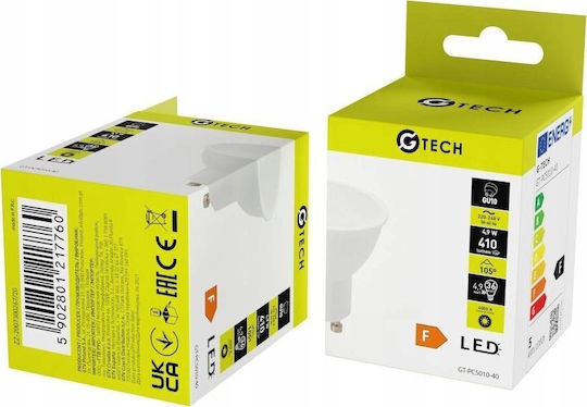 Gtv Λάμπα LED 5W για Ντουί GU10 Φυσικό Λευκό 400lm