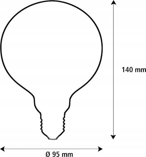 Segula LED Bulb 3W 32εκ. for Socket E27 Warm White Dimmable