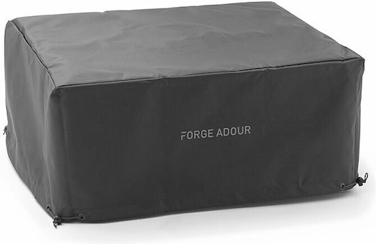 Forge Adour Κάλυμμα Ψησταριάς Μαύρο από Πολυεστέρα 68x56x26εκ.
