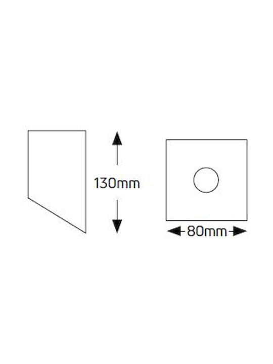 Geyer Einzel Spot mit Fassung GU10 in Schwarz Farbe