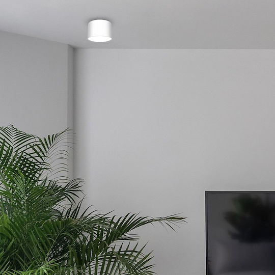 Eko Light Dixie Μονό Σποτ με Ντουί GX53 σε Λευκό Χρώμα